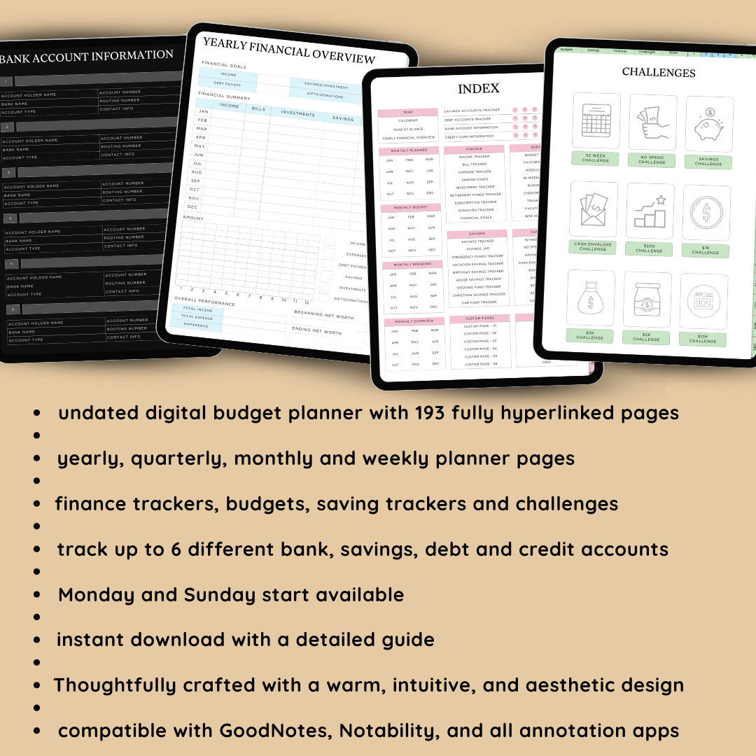 Digital Financial Budget Planner
